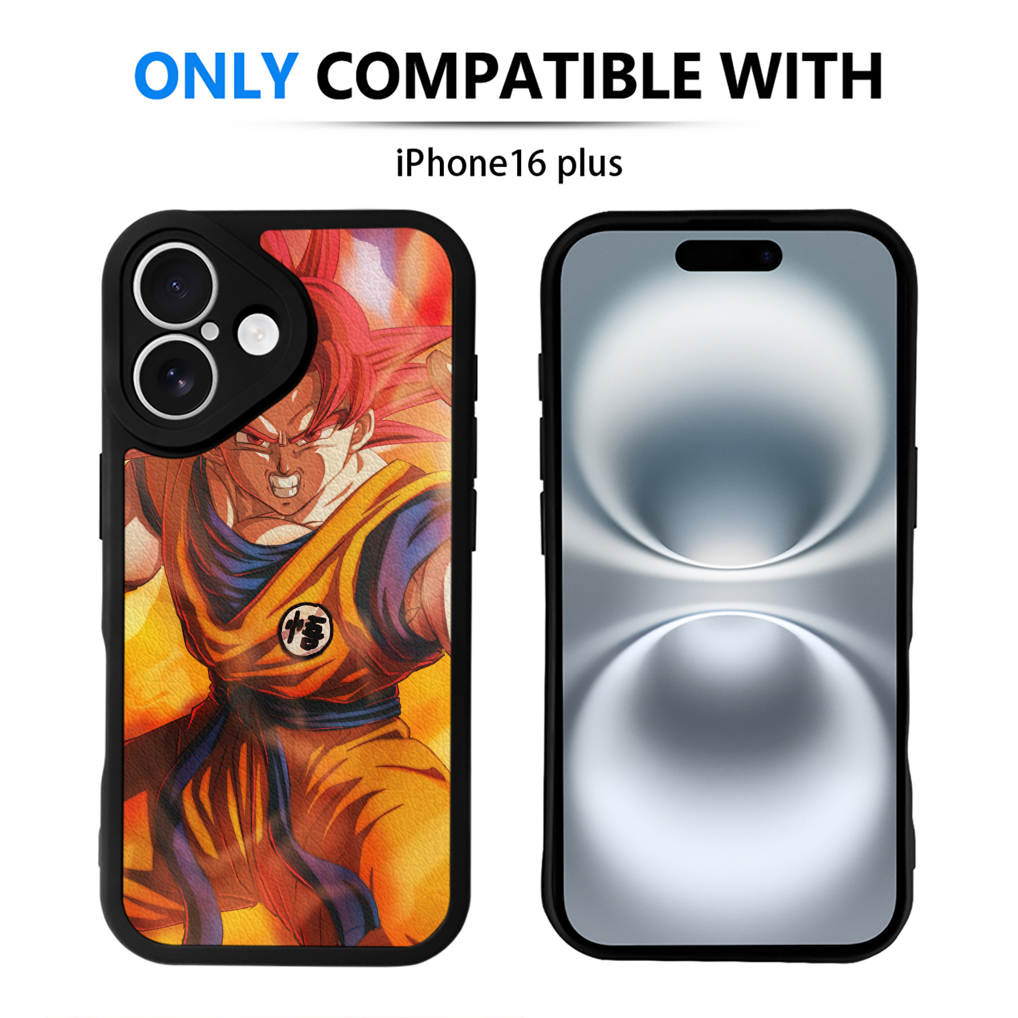 （画像用） ドラゴンボール DRAGON BALL 【iPhone 16シリーズ対応】シリコンスマホケース（レザー調） 材質：シリコン